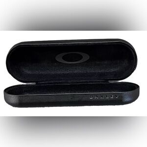 Oakley Hard Shell Black Eyeglasses Sunglasses Case Glass Felt Lined Faux Leather